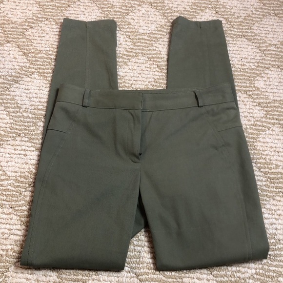 Veronica Beard Blossom Pointe Biker Olive Pants Size 2 Utility Cargo Fall Edgy - Picture 9 of 10